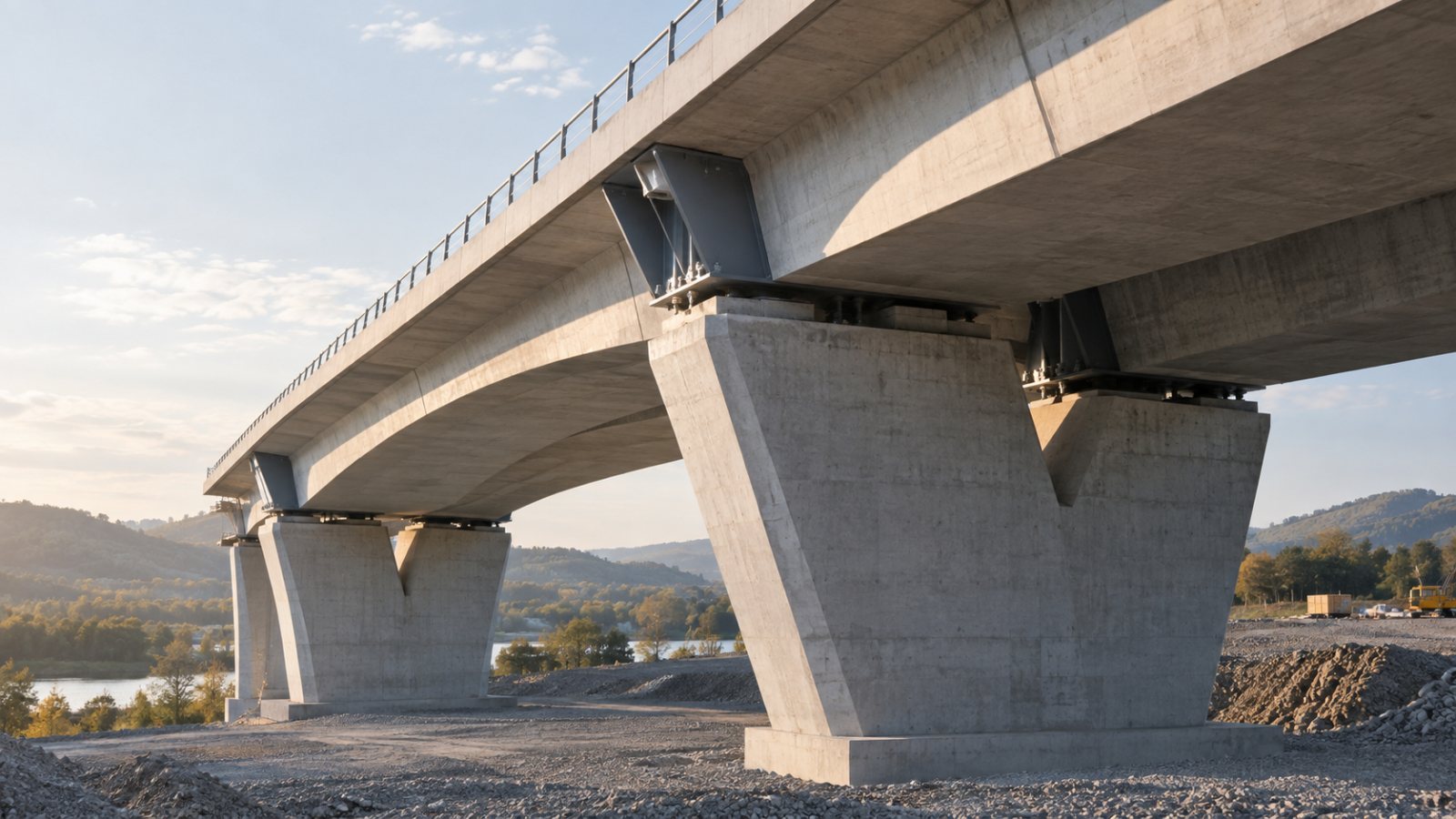 Bau und Infrastruktur: Brückenbauwerk