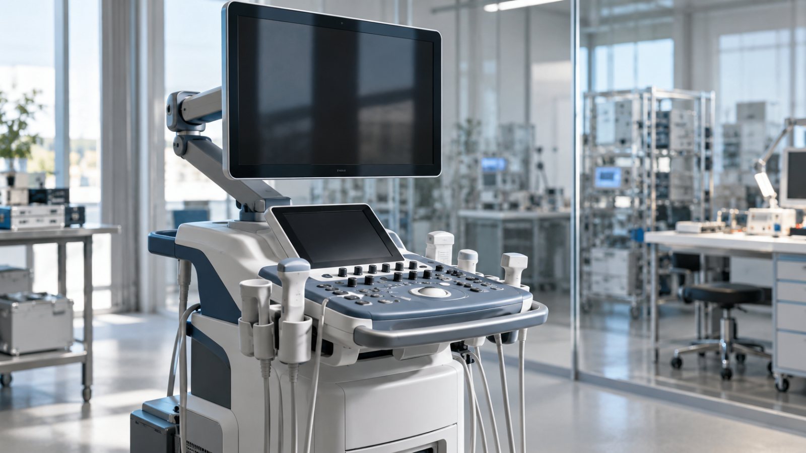 Medizintechnik: Ultraschallgerät im Entwicklungslabor